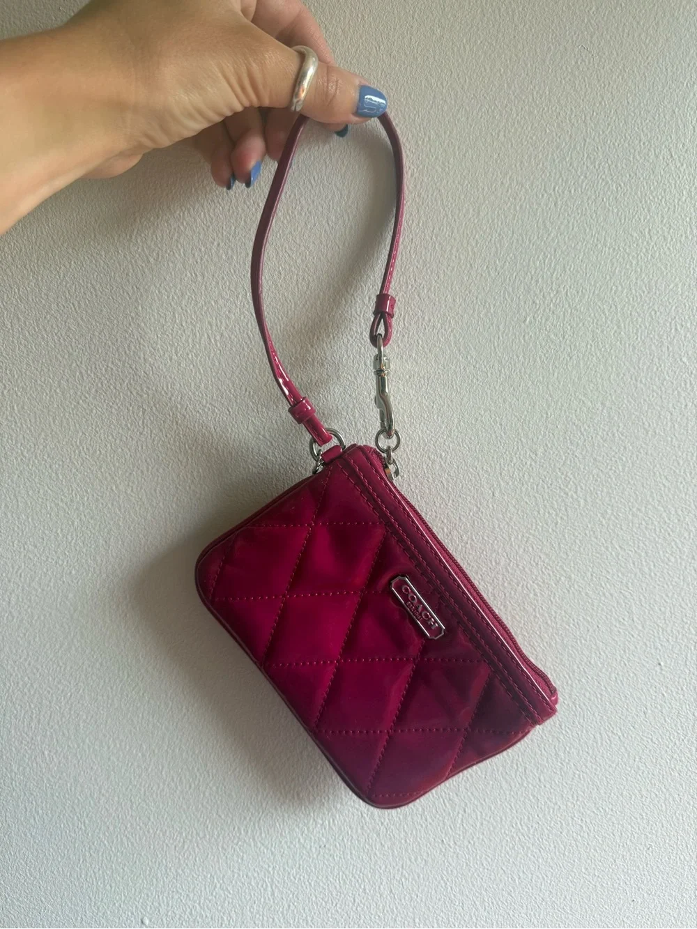 Vintage NWOT Coach Poppy Collection Fuchsia Wallet